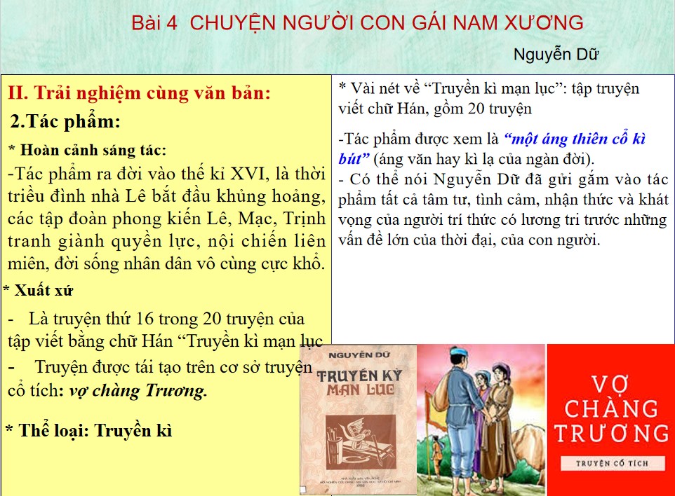 Giáo án PPT Văn 9 CTST Bài Chuyện người con gái Nam Xương