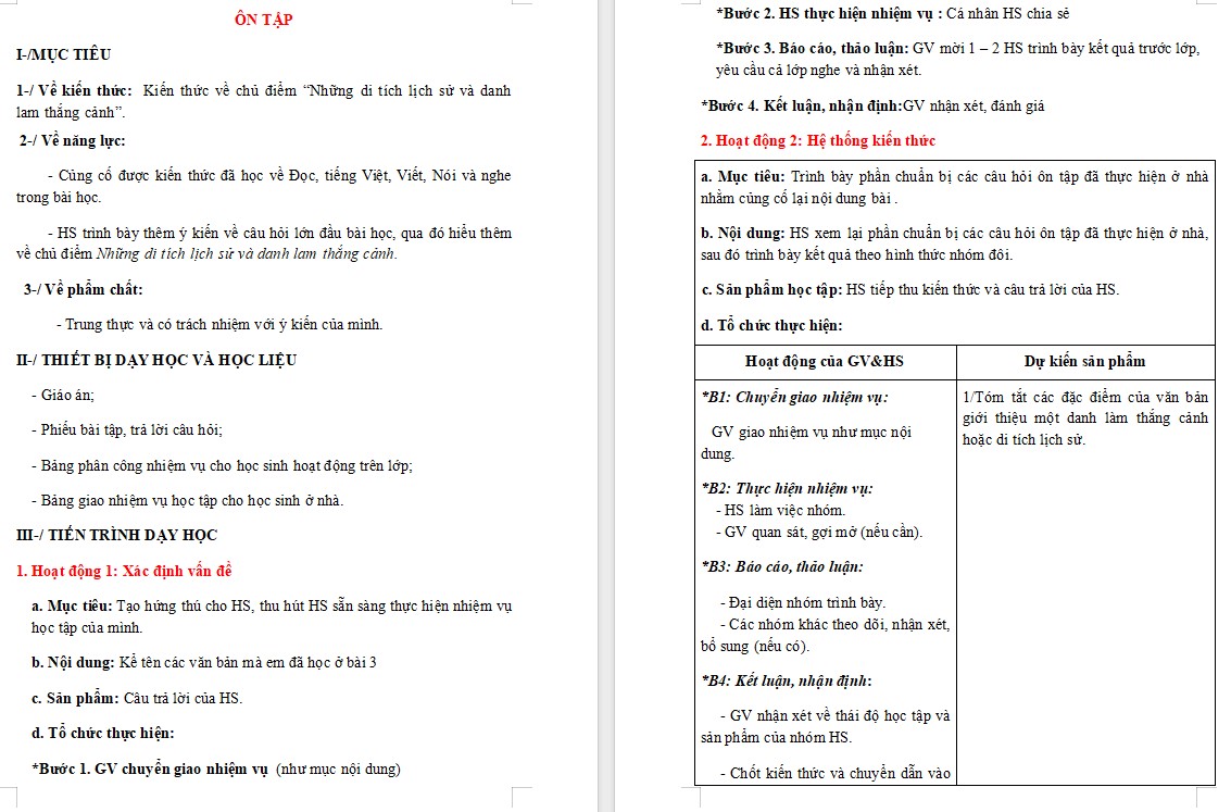 KHBD Ngữ văn 9 Bài Ôn tập trang 86 CTST 