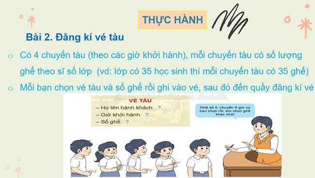 PowerPoint Toán 2: Đi tàu trên sông
