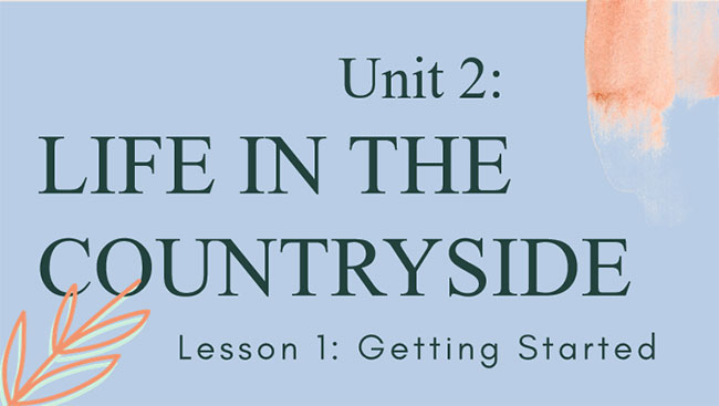 Giáo án Tiếng Anh 8 Unit 2: Getting Started