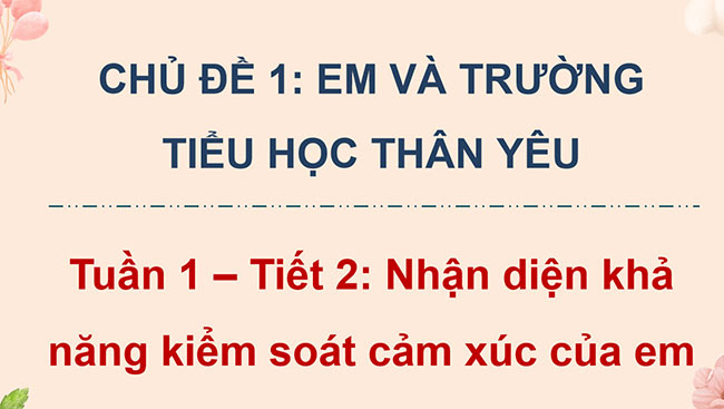 Hoạt động trải nghiệm 5 CTST - Học kì 1