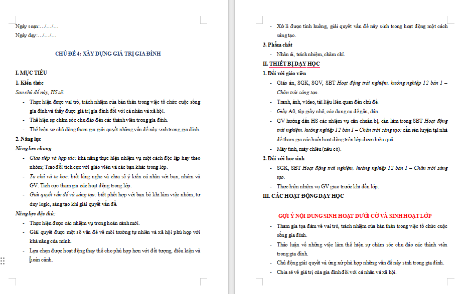 Thể hiện sự trưởng thành của bản thân