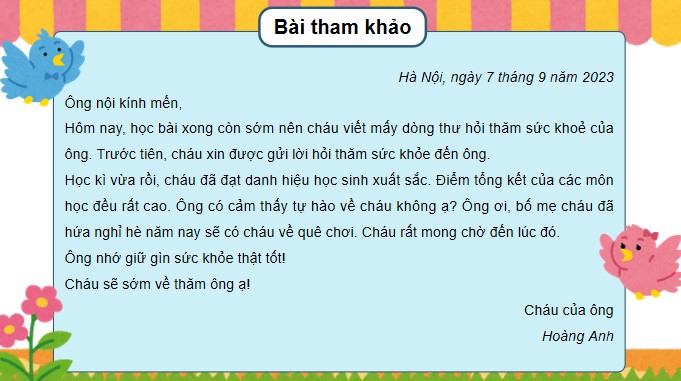 PowerPoint Tiếng Việt 4 Viết thư cho người thân