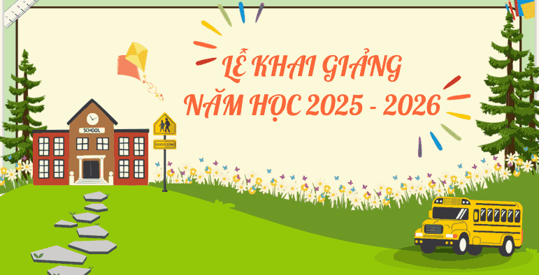 Mẫu Powerpoint khai giảng