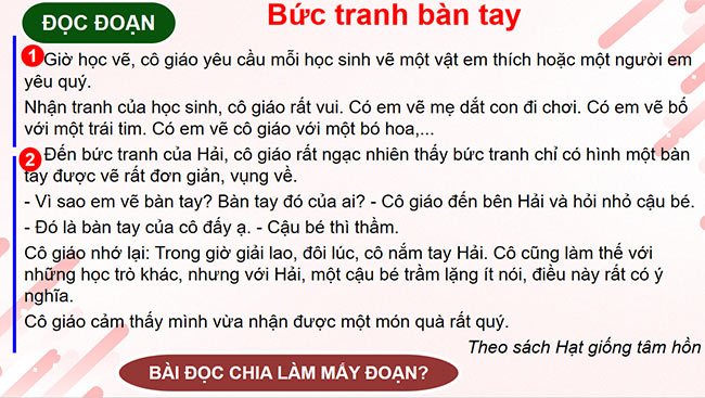 PowerPoint Tiếng Việt 2 Bức tranh bàn tay