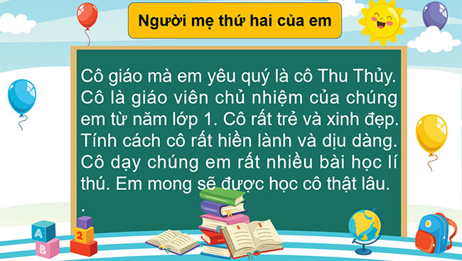 PowerPoint Tiếng Việt 2 Viết về thầy cô