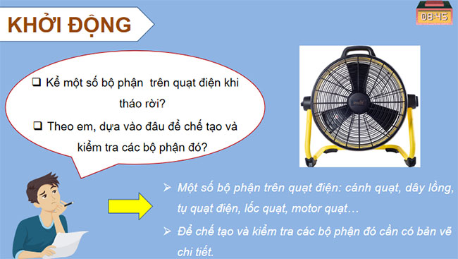 Công nghệ 10 Cánh diều Bài 14: Bản vẽ chi tiết