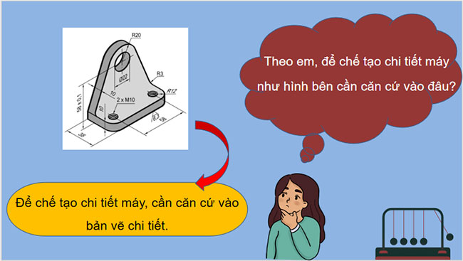 Công nghệ 10 Cánh diều Bài 14: Bản vẽ chi tiết