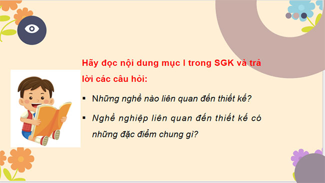 Công nghệ 10 Cánh diều Bài 22: Một số nghề nghiệp liên quan tới thiết kế