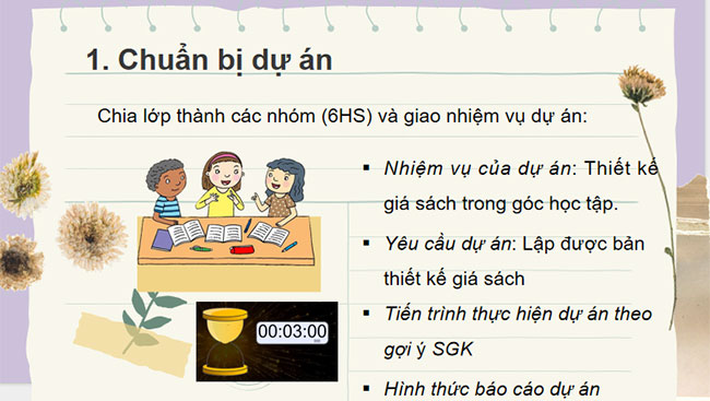 Dự án thiết kế giá sách của em
