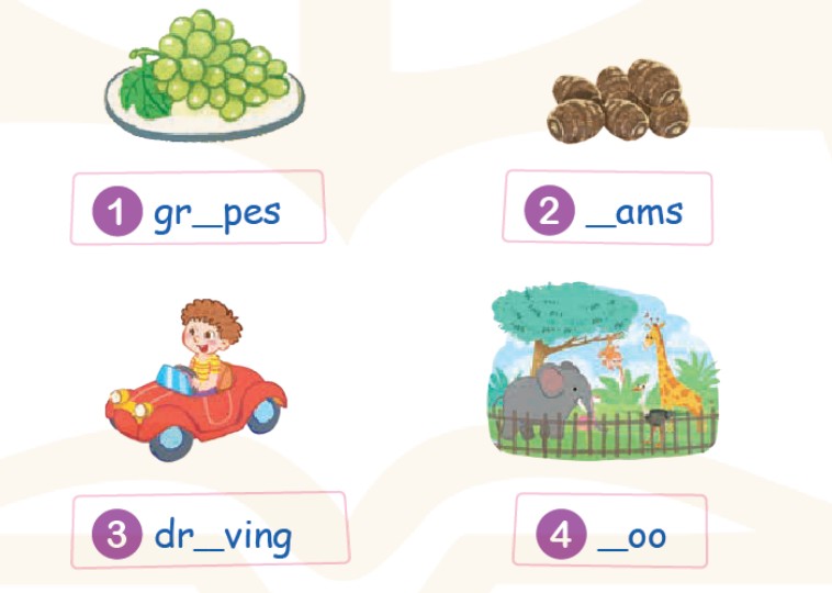 Tiếng Anh lớp 2 Review 3 Self-check trang 55 Global Success