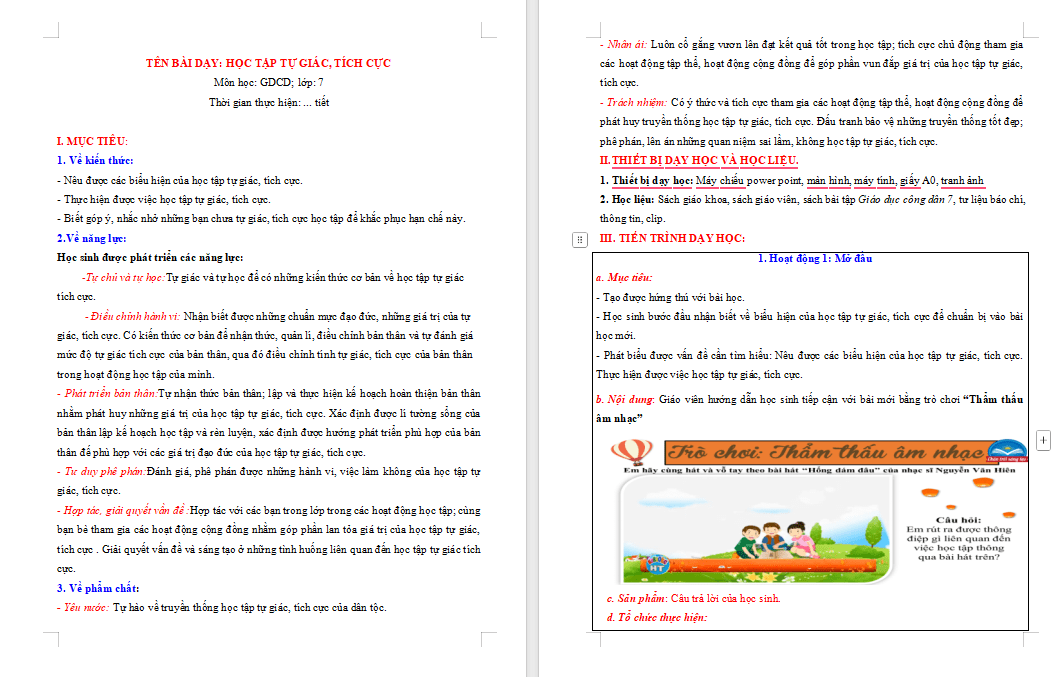 Học tập tự giác tích cực