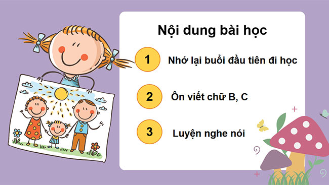 PowerPoint Tiếng Việt 3 Nhớ lại buổi đầu đi học