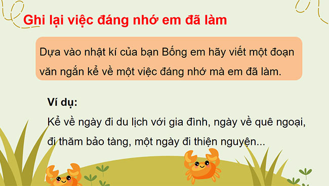 PowerPoint Tiếng Việt 3 Ghi chép việc hằng ngày