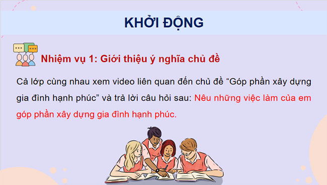 Thể hiện trách nhiệm với gia đình