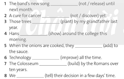 Tiếng Anh 12 Grammar Builder and Reference Unit 6
