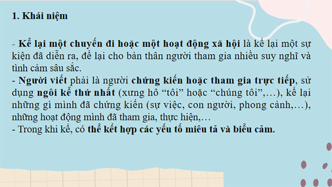 Giáo án PowerPoint Ngữ văn 8 Bài 1: Kể lại một chuyến đi hoặc một hoạt động xã hội