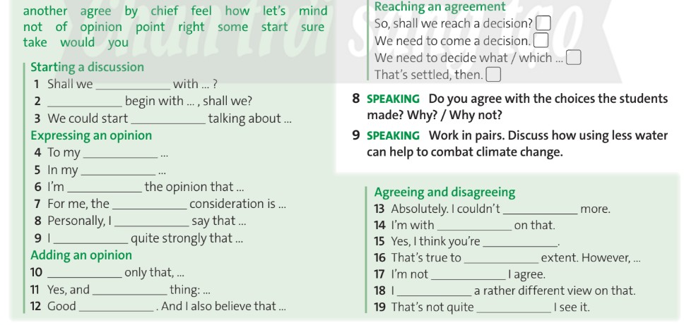 Tiếng Anh 12 Friends Global Unit 8 8G Speaking