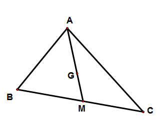 A triangle with lines and lettersDescription automatically generated