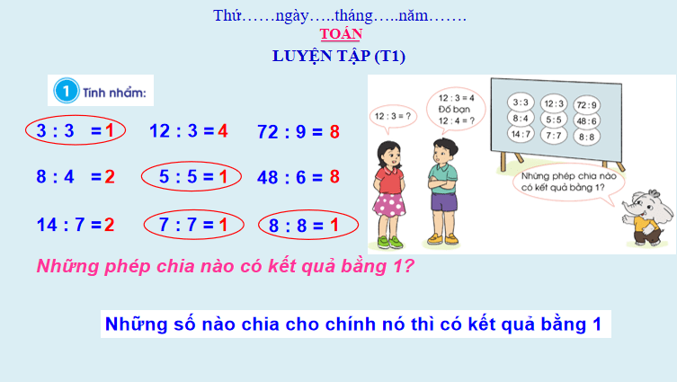 Giáo án Toán 3: Luyện tập trang 52