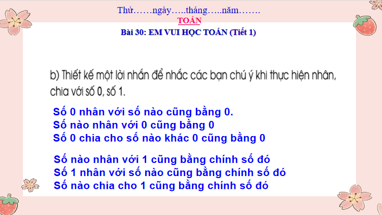 Giáo án Toán 3: Em vui học toán trang 65