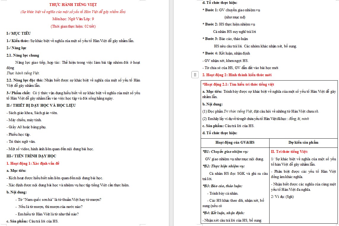 KHBD Ngữ văn 9 Bài Thực hành tiếng Việt trang 74 CTST 