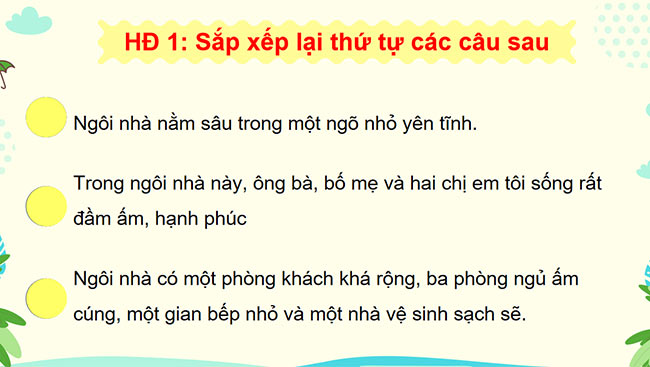 PowerPoint Tiếng Việt 3 Viết, vẽ về mái ấm gia đình