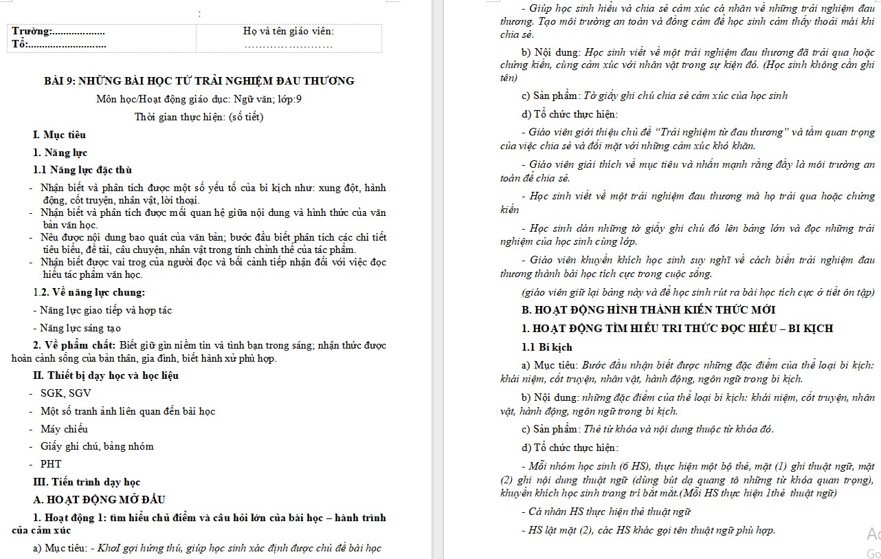 KHBD Ngữ văn 9 Bài Pơ-liêm, quỷ Riếp và Ha-nu-man CTST