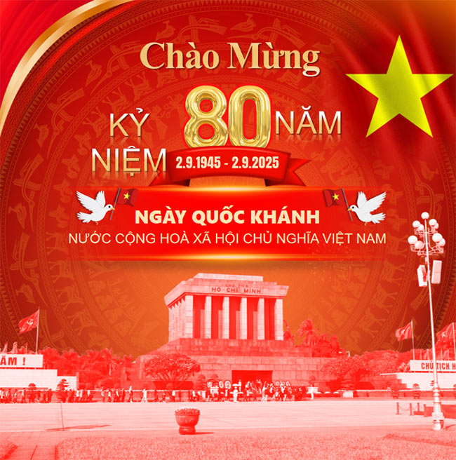 PowerPoint thông báo nghỉ lễ Quốc khánh 2/9