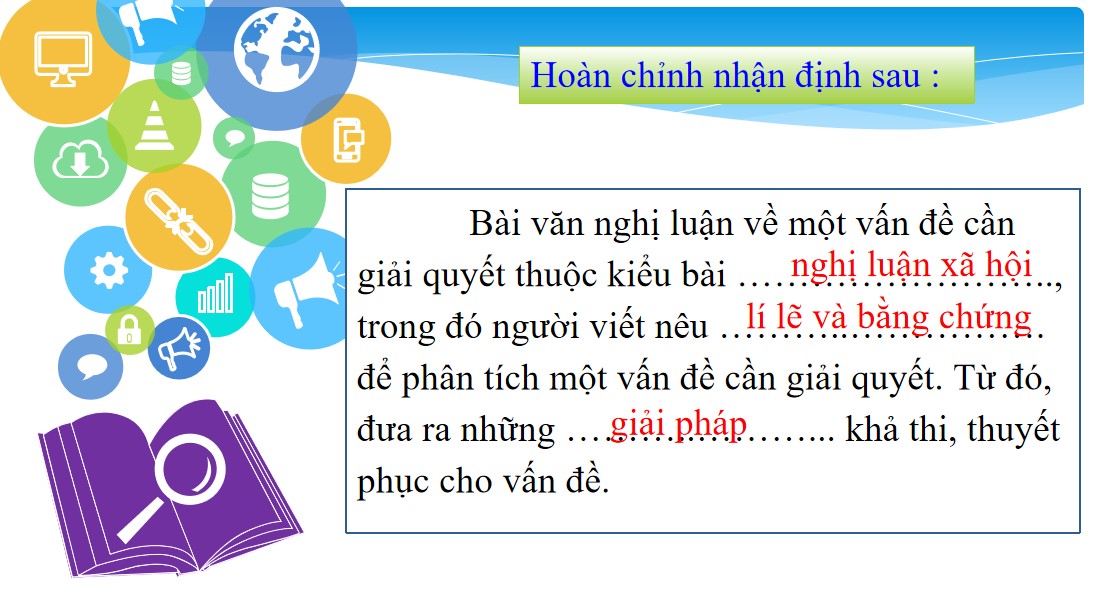Giáo án PPT Văn 9 CTST Bài Viết bài văn nghị luận về một vấn đề cần giải quyết