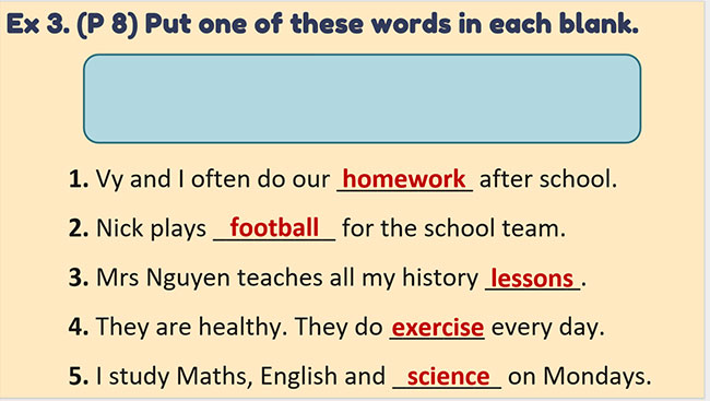 PowerPoint Tiếng Anh 6 Unit 1: A Closer Look 1