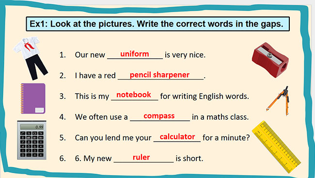 PowerPoint Tiếng Anh 6 Unit 1: Looking Back