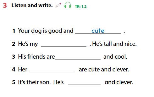 Sách bài tập Tiếng Anh 4 Wonderful world Unit 1 lesson 2 minh họa 3