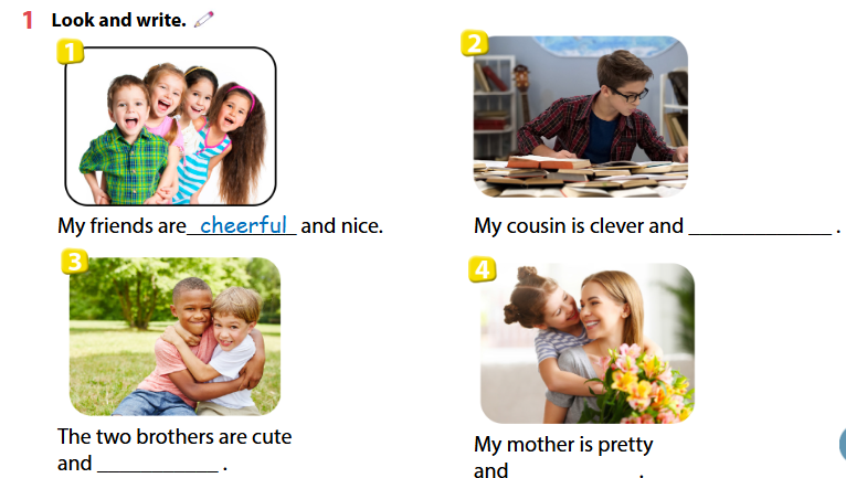 Workbook tiếng Anh lớp 4 Unit 1 lesson 3 trang 10 11 minh họa 1