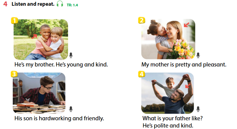 Workbook tiếng Anh lớp 4 Unit 1 lesson 3 trang 10 11 minh họa 4