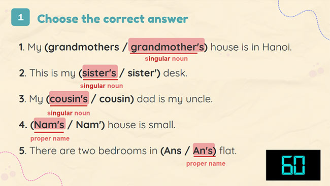 PowerPoint Tiếng Anh 6 Unit 2: A Closer Look 2
