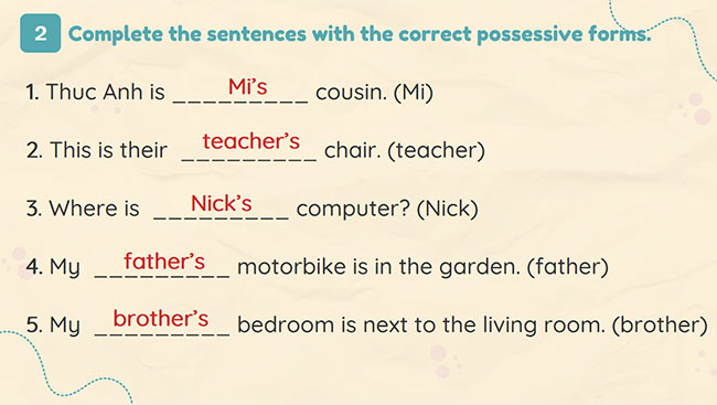 PowerPoint Tiếng Anh 6 Unit 2: A Closer Look 2
