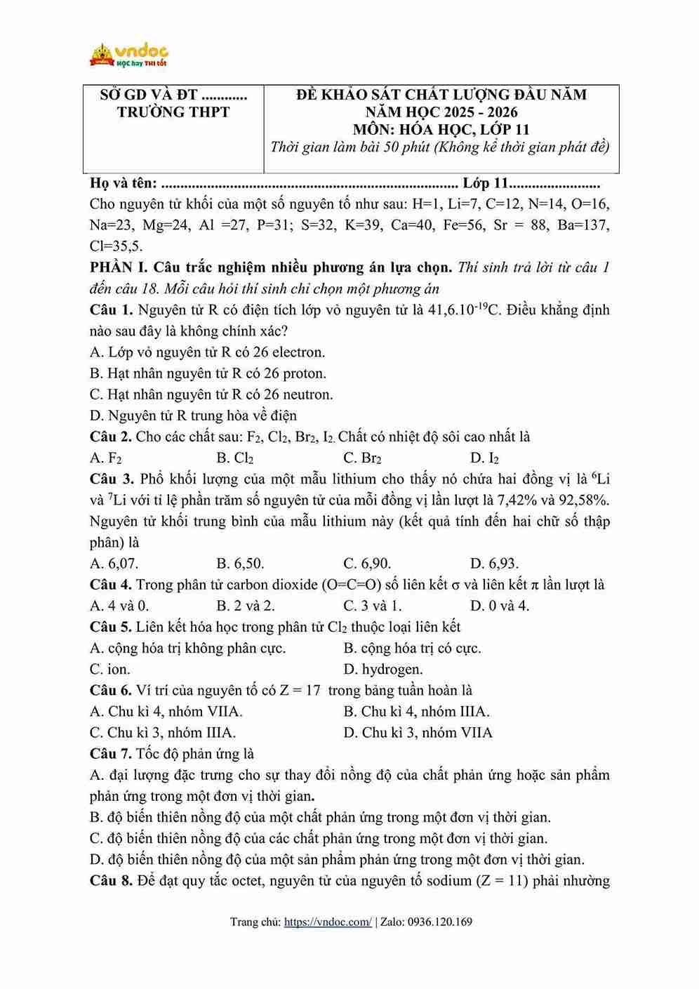 de khao sat chat luong dau nam hoa 11 nam 2025 2026 hinh anh 0 1*57294