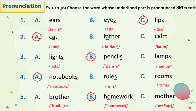 PowerPoint Tiếng Anh 6 Review 1: Language