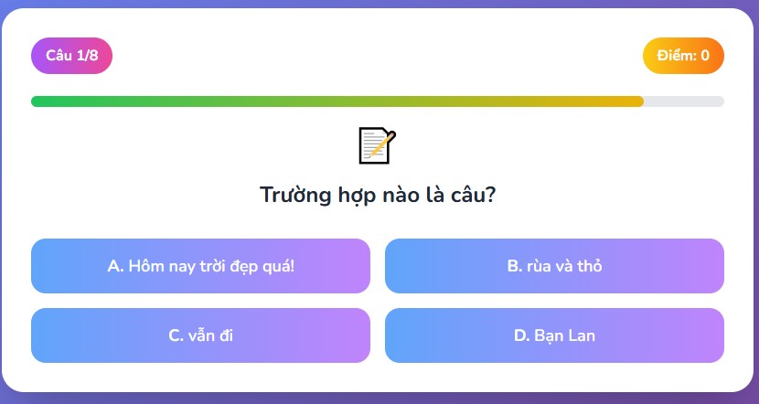 Trò chơi trắc nghiệm: Ai là nhà ngôn ngữ học nhí?