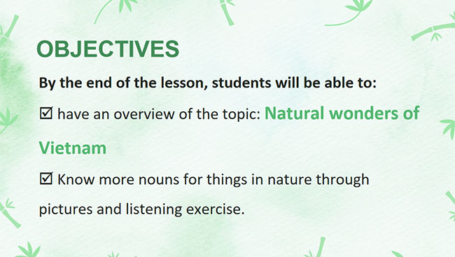 PowerPoint Tiếng Anh 6 Unit 5: Getting Started