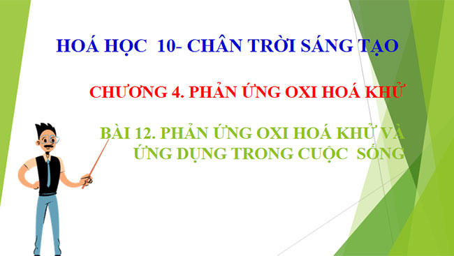 PowerPoint Hóa học 10 Bài 12: Phản ứng oxi hóa khử và ứng dụng trong cuộc sống