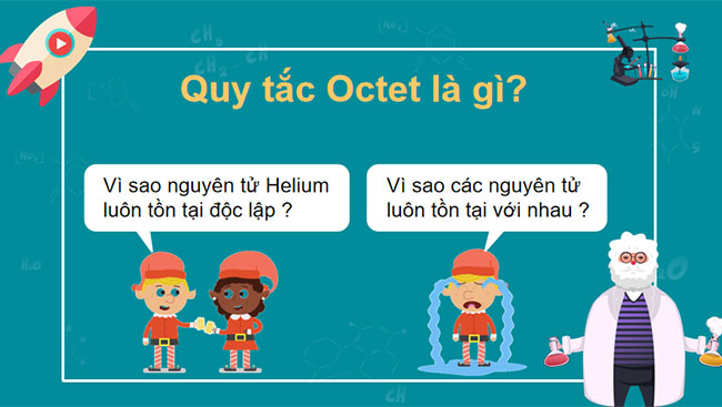 PowerPoint Hóa học 10 Bài 8: Quy tắc octet