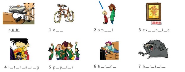 Sách bài tập tiếng Anh 6 Starter Unit Vocabulary trang 8