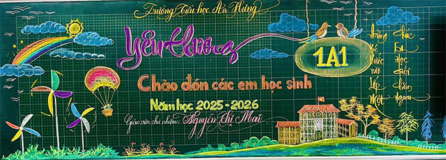 Trang trí bảng lớp