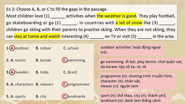 PowerPoint Tiếng Anh 6 Review 3: Language