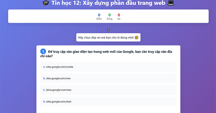 Xây dựng phần đầu trang web