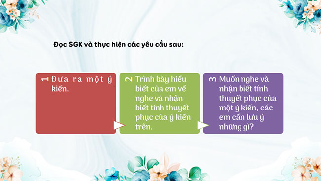 Nghe và nhận biết tính thuyết phục của một ý kiến