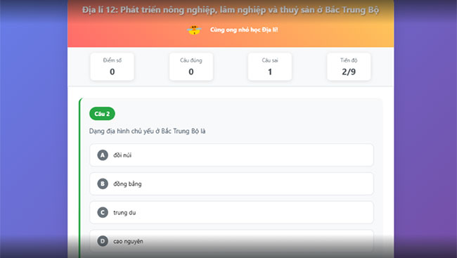 Phát triển nông nghiệp lâm nghiệp và thuỷ sản ở Bắc Trung Bộ