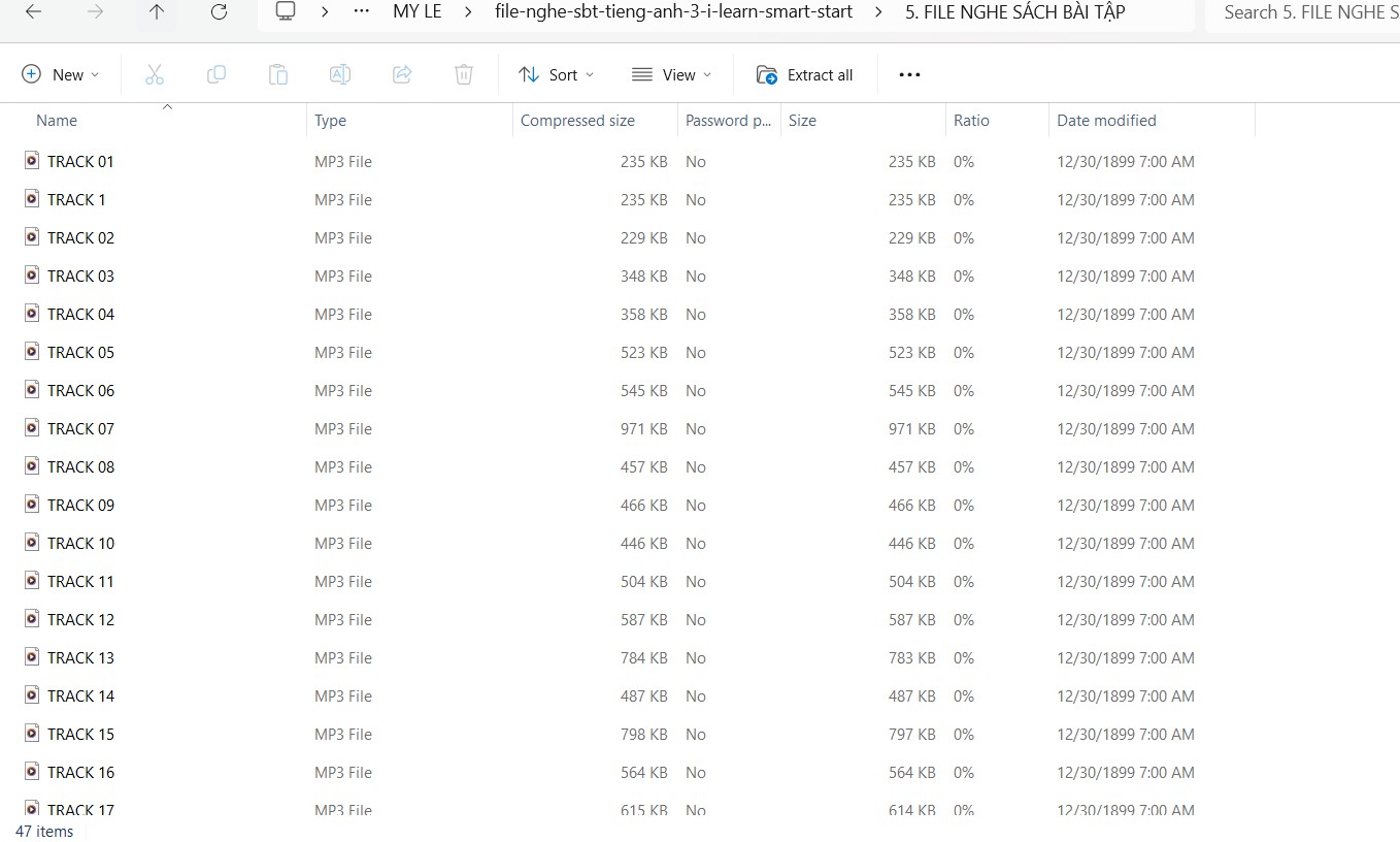File nghe sách bài tập tiếng Anh 3 i-Learn Smart Start
